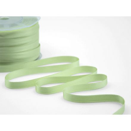 Lime green double satin ribbon 10 mm